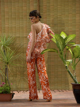 Monica Ruffled One Shoulder