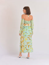 Moana Ruched Bustier(Aqua)