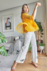 DANDELION YELLOW LAYERED SHIRT
