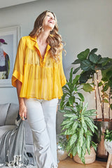 DANDELION YELLOW LAYERED SHIRT