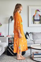 MANGO BANDHANI KIMONO DUSTER