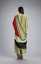 Subira Leaf Green Suit Set In Chanderi