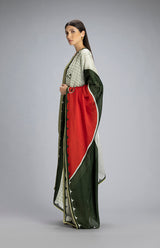 Subira Leaf Green Suit Set In Chanderi