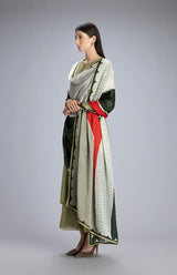 Subira Leaf Green Suit Set In Chanderi