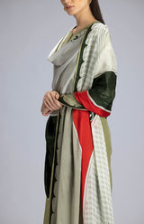 Subira Leaf Green Suit Set In Chanderi