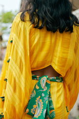 MANGO CUT-OUT KIMONO ROMPER