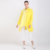 Yellow Cotton Linen Shirt