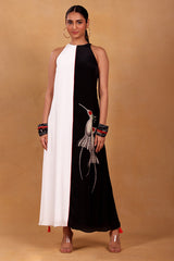 Black And White Mayfly Aline Dress - Masaba