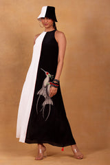 Black And White Mayfly Aline Dress - Masaba