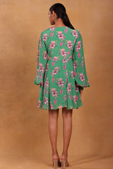 Mint Cherry Blossom Skater Dress - Masaba