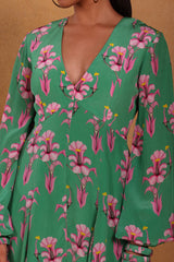 Mint Cherry Blossom Skater Dress - Masaba