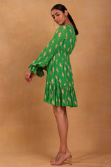 Green Trixie Tiered Dress - Masaba
