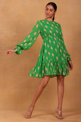 Green Trixie Tiered Dress - Masaba