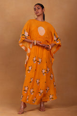 Yellow Canary Blossom Circular Kaftan - Masaba