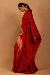 Maroon Mr Beaks Kaftan - Masaba