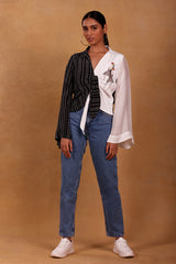 Maroon Canary Blossom Ruched Top - Masaba