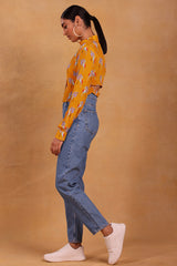 Yellow Heather Crop Shirt - Masaba