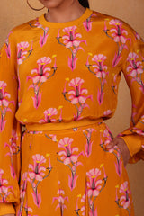 Yellow Cherry Blossom Trackee Set - Masaba