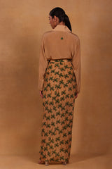 Tan Coco Drape Skirt Set - Masaba