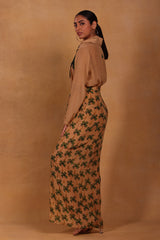 Tan Coco Drape Skirt Set - Masaba