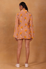 Oatmeal Florist Shorts Set - Masaba