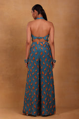 Teal Mr Beaks Palazzo Set - Masaba