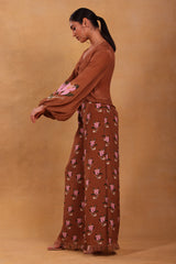 Brown Canary Blossom Pant Set - Masaba