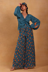 Teal Mr Beaks Pant Set - Masaba