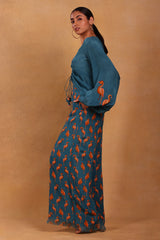 Teal Mr Beaks Pant Set - Masaba