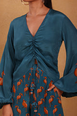 Teal Mr Beaks Pant Set - Masaba