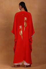 Red Feather Pop Culotte Set - Masaba