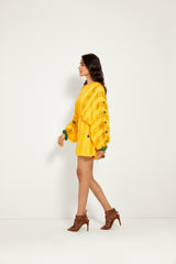 MANGO CUT-OUT KIMONO ROMPER