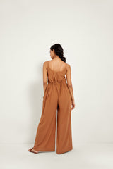 DESERT SAND CUT-OUT JUMPSUIT