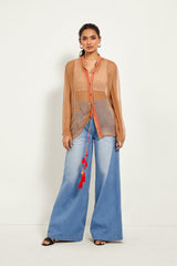 DESERT SAND SHEER SHIRT