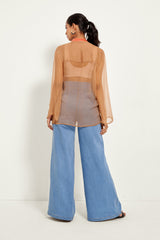DESERT SAND SHEER SHIRT