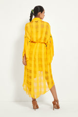 MANGO ASYMMETRIC WRAP DRESS
