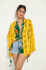 MANGO DRAWSTRING SHIRT