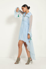 ICE BLUE LAYERED DRESS