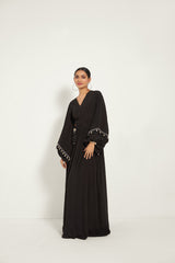 BLACK  CUT-OUT MAXI DRESS