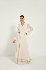 IVORY CUT OUT MAXI DRESS