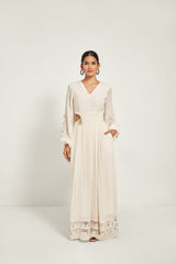 IVORY CUT OUT MAXI DRESS