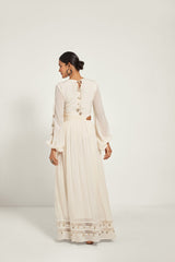 IVORY CUT OUT MAXI DRESS