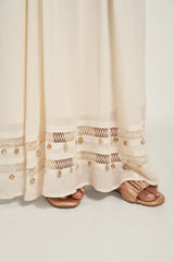 IVORY CUT OUT MAXI DRESS