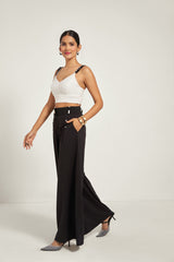 BLACK BEADED TROUSERS