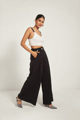 BLACK BEADED TROUSERS