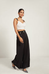 BLACK BEADED TROUSERS