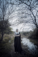 Palazzo with a drape and Embroidered Bustier