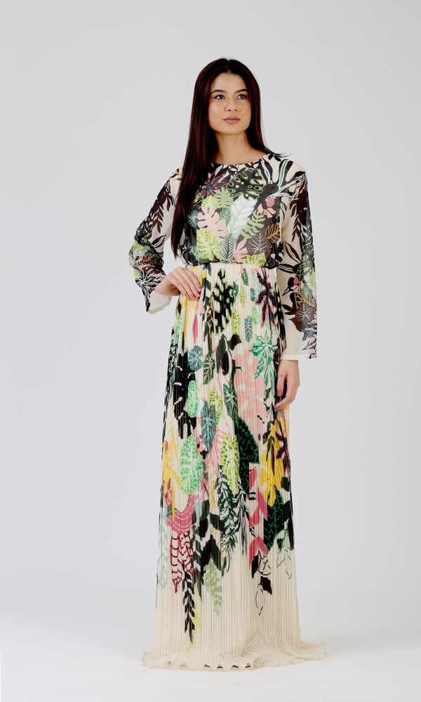 Printed Long Maxi Dress