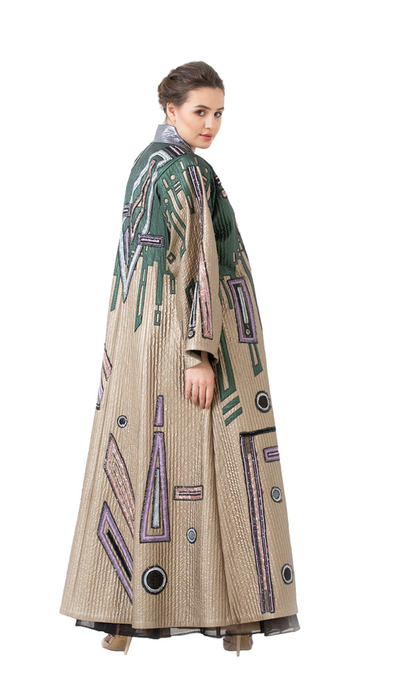 Embroidered Long Coat