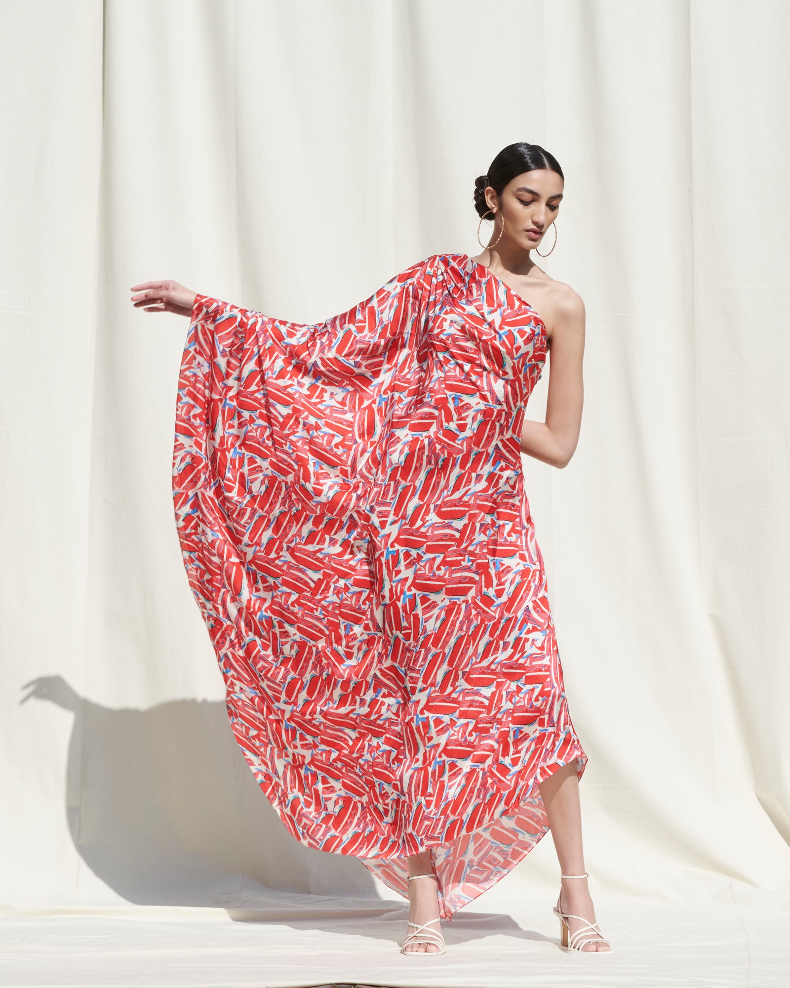 one shoulder caftan dress One Shoulder Kaftan Dress – Sanskrit Fashion